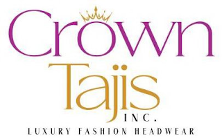 CROWN TAJIS INC. LUXURY FASHION HEADWEAR logo