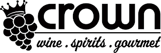 CROWN WINE . SPIRITS . GOURMET logo