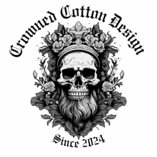 CROWNED COTTON DESIGN SINCE 2024 logo