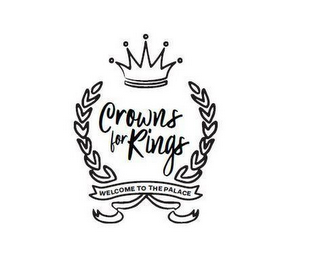 CROWNS FOR KINGS WELCOME TO THE PALACE logo