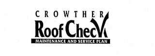 CROWTHER ROOF CHECK MAINTENANCE AND SERVICE PLAN logo