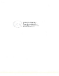 CRR CONCRETE REPAIR & RESTORATION, INC. THE RIGHT SOLUTION NOW logo