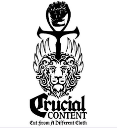 CRUCIAL CONTENT CUT FROM A DIFFERENT CLOTH logo