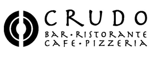 CRUDO BAR RISTORANTE CAFE · PIZZERIA logo