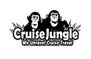 CRUISEJUNGLE WE UNRAVEL CRUISE TRAVEL logo