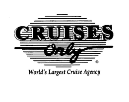 CRUISES ONLY WORLD'S LARGEST CRUISE AGENCY logo
