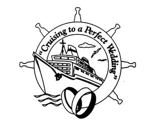 "CRUISING TO A PERFECT WEDDING" logo