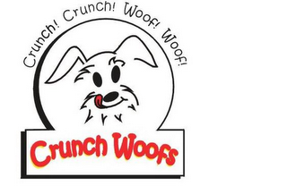CRUNCH! CRUNCH! WOOF! CRUNCH WOOFS logo