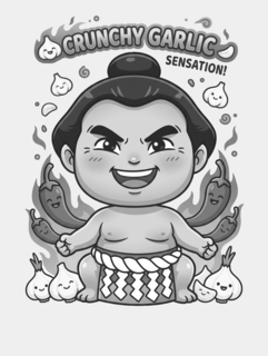 CRUNCHY GARLIC SENSATION! logo