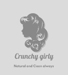 CRUNCHY GIRLY NATURAL AND CLEAN ALWAYS logo