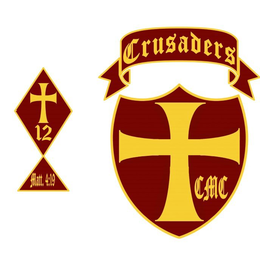 CRUSADERS CMC 12 MATT 4:19 logo