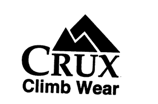 CRUX CLIMB WEAR logo