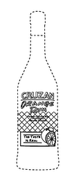 CRUZAN ORANGE RUM PREMIUM CRUZAN RUM WITH NATURAL ORANG FLAVORS THE TASTE IS REAL logo
