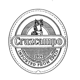 CRUZCAMPO IMPORTED FROM SPAIN 1904 BREWED AND BOTTLED BY GRUPO CRUZCAMPO, S.A. SPAIN logo