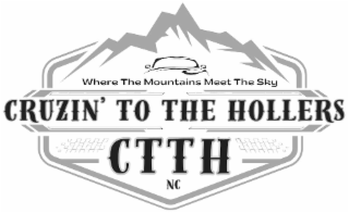 CRUZIN' TO THE HOLLERS  WHERE THE MOUNTAINS MEET THE SKY CTTH NC logo
