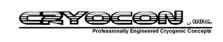CRYOCON, INC PROFESSIONALLY ENGINEERED CRYOGENIC CONCEPTS logo