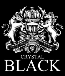 CRYSTAL BLACK PRESTIGIOUS GLASSWARE logo