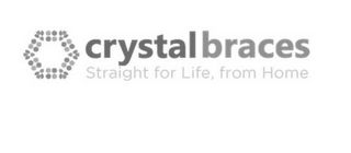 CRYSTAL BRACES STRAIGHT FOR LIFE FROM HOME logo