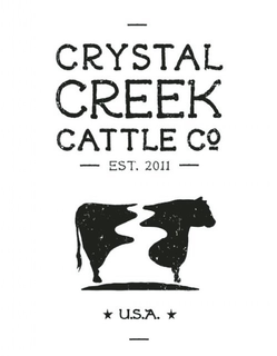 CRYSTAL CREEK CATTLE CO EST. 2011 U.S.A. logo