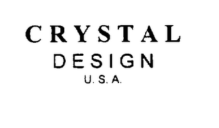 CRYSTAL DESIGN U.S.A. logo
