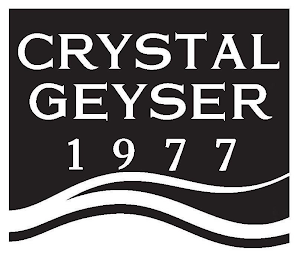 CRYSTAL GEYSER 1977 logo