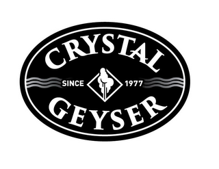 CRYSTAL GEYSER SINCE 1977 logo