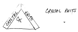 CRYSTAL KNITS CK logo