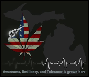 CRYSTAL LADIEZ AWARENESS, RESILIENCE, AND TOLERANCE IS GROWN HERE logo