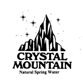 CRYSTAL MOUNTAIN NATURAL SPRING WATER logo