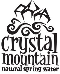 CRYSTAL MOUNTAIN NATURAL SPRING WATER logo