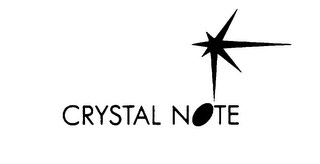 CRYSTAL NOTE logo