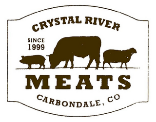 CRYSTAL RIVER SINCE 1999 MEATS CARBONDALE, CO logo