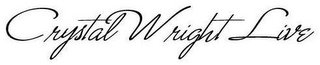 CRYSTAL WRIGHT LIVE logo