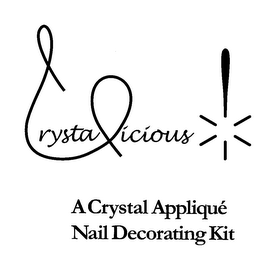 CRYSTALICIOUS A CRYSTAL APPLIQUE NAIL DECORATING KIT logo