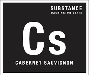CS CABERNET SAUVIGNON SUBSTANCE WASHINGTON STATE logo
