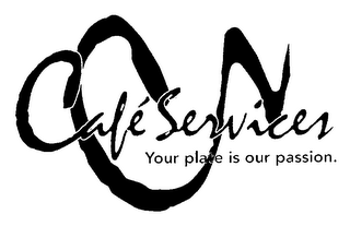 CS CAFÉ SERVICES YOUR PLATE IS OUR PASSION. logo