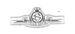 CS CIGAR SAVOR logo