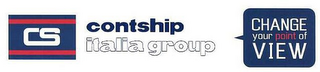 CS CONTSHIP ITALIA GROUP CHANGE YOUR POINT OF VIEW logo