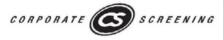 CS CORPORATE SCREENING logo