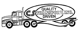 CS TRANSPORT, INC. QUALITY DRIVEN logo