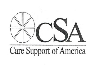 CSA CARE SUPPORT OF AMERICA logo