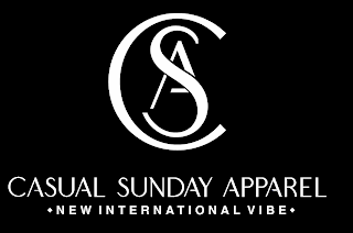 CSA CASUAL SUNDAY APPAREL NEW INTERNATIONAL VIBE logo