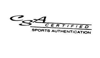 CSA CERTIFIED SPORTS AUTHENTICATION logo