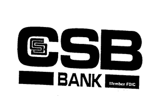 CSB BANK MEMBER FDIC logo