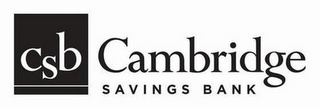 CSB CAMBRIDGE SAVINGS BANK logo