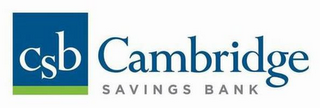 CSB CAMBRIDGE SAVINGS BANK logo
