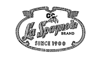 CSC LA SPAGNOLA BRAND SINCE 1900 logo