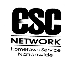 CSC NETWORK HOMETOWN SERVICE NATIONWIDE logo