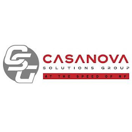 CSG CASANOVA SOLUTIONS GROUP AT THE SPEED OF RF logo