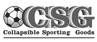 CSG COLLAPSIBLE SPORTING GOODS logo